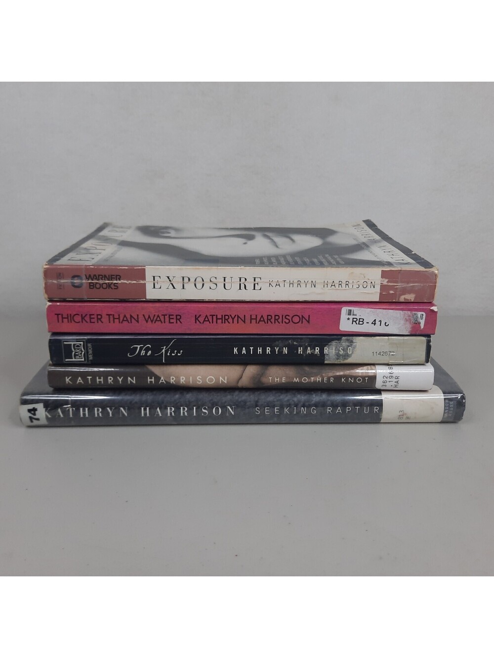 Lot 5 Katherine Harrison Books Exposure The Kiss Mother Knot Seeking Rapture